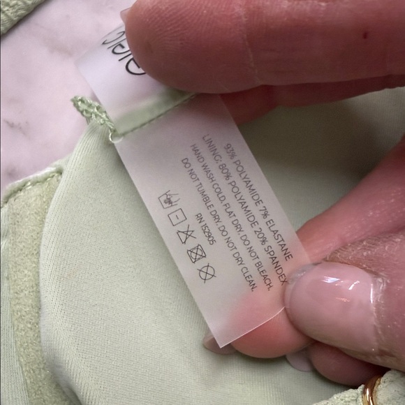 GIGI C NWT Bikini Set in Textured Mint Green Size XS - Picture 9 of 9